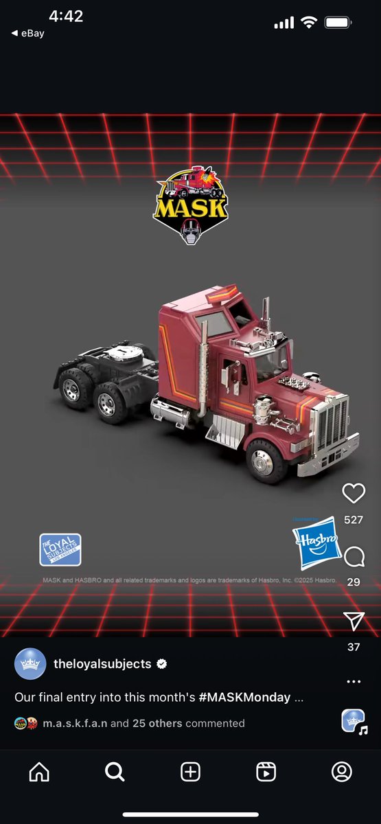 Toyhuntersholl2's tweet photo. The Loyal Subjects showing off the upcoming M.A.S.K Mobile Defense Unit (Rhino) for MASK Monday! really hoping it does well with the fans, cause we could see lots more and unproduced/new pieces!

#mask #kenner #mobilearmoredstrikekommand #rhino #kennermask #80stoys #80scartoons https://t.co/5LqGeG63TY
