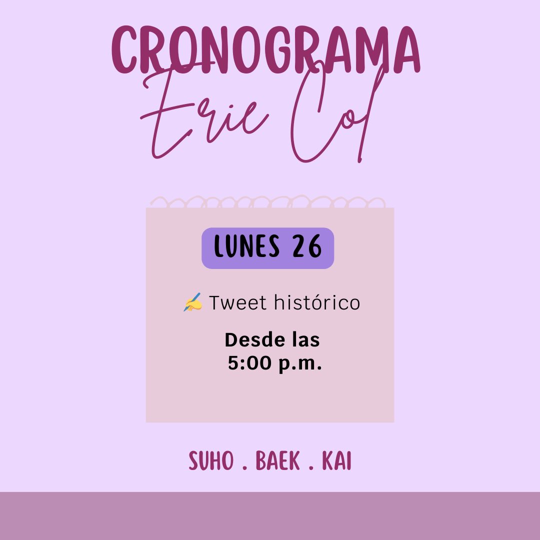 📣Atención Erie 

¿Cuál es ese dato que tú sabes de EXO o de los chicos que te impresiona? 

Coméntalo aquí 👇 y no olvides usar los hts: 

#KAIenColombia #BaekhyunInColombia #SuhoEnColombia 

<a href="/fenix_latam/">FENIX ENTERTAINMENT</a> <a href="/FnixColomb15751/">Fenix Colombia</a> <a href="/OcesaColombia/">Ocesa Colombia</a> <a href="/paramo_presenta/">Páramo Presenta</a> <a href="/moveconcertsco/">Move Concerts Colombia</a>