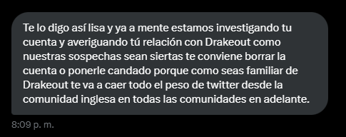 Natee0k's tweet photo. @NorberRyu92 Pero si vas a poder demostrar que soy familiar de Drakeout o no? XD https://t.co/5HcUTNqnng