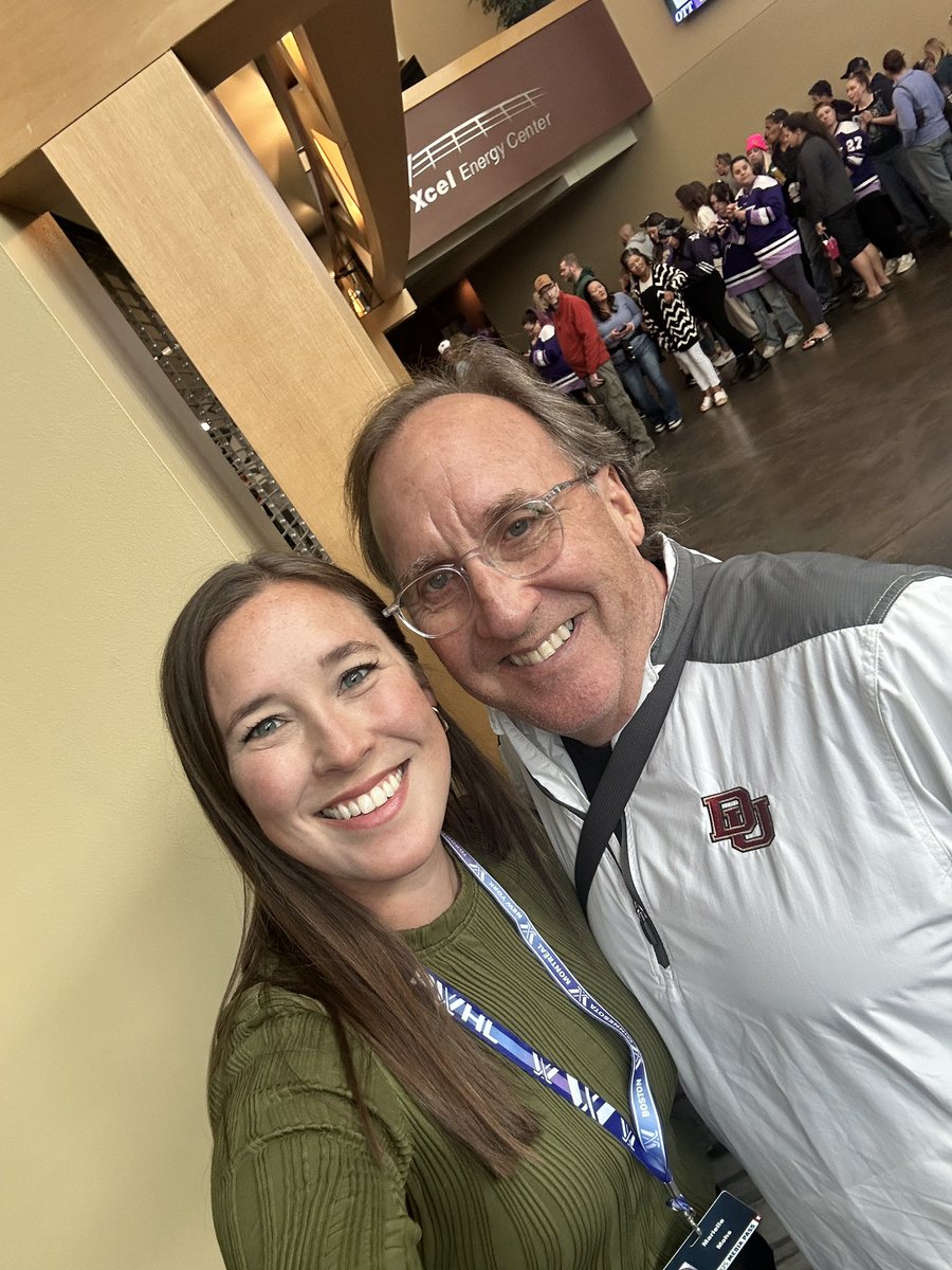 Marielle Mohs (@mariellemohs) on Twitter photo Love running into my dad at the X who bought a single ticket to watch the <a href="/PWHL_Minnesota/">x - Minnesota Frost</a> try to repeat a championship #SupportWomensSports Love running into my dad at the X who bought a single ticket to watch the <a href="/PWHL_Minnesota/">x - Minnesota Frost</a> try to repeat a championship #SupportWomensSports