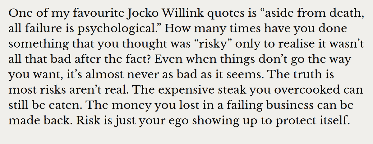 waronweakness's tweet image. Risk isn&apos;t real: