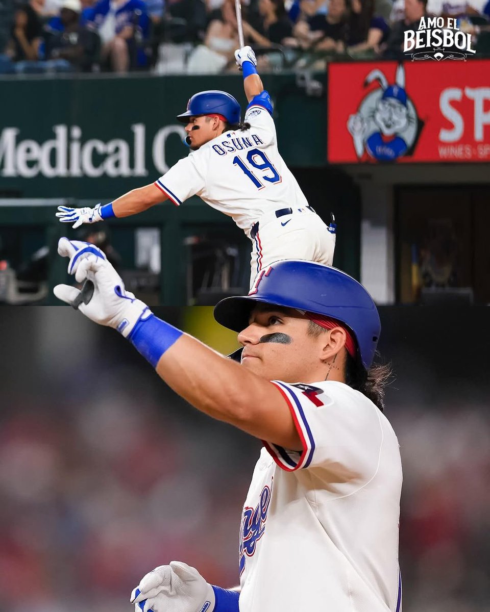 amoelbeisbol's tweet photo. ¡PRIMER HIT!🇲🇽💪🏻⚾
Alejandro Osuna conectó su primer hit en grandes ligas con los Rangers de Texas 
Que sea una carrera de muchos éxitos 
#beisbol #baseball #MLB #AlejandroOsuna https://t.co/SmRX8CzJcA