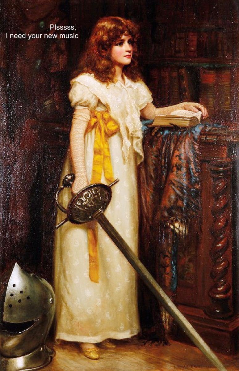 lausaurusrex's tweet photo. A young girl wearing a white dress and waiting for @Tessa_ia new music (Prescott-Davies,1890) https://t.co/uvQZYaugjF