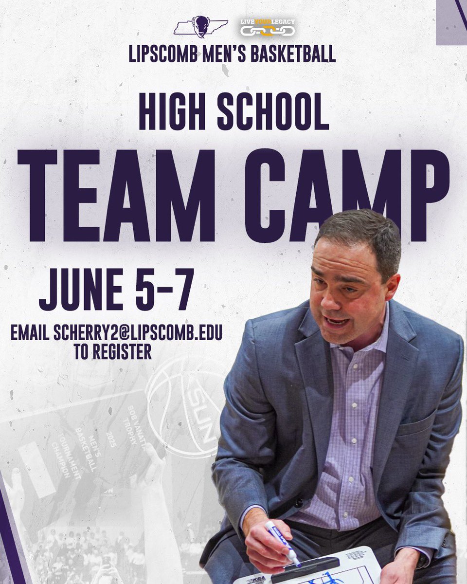 There is still time to register! Don’t miss out! 

🚨 REGISTER NOW: lipscombmbbcamps.com

#IntoTheStorm ⛈️ l #HornsUp 🤘