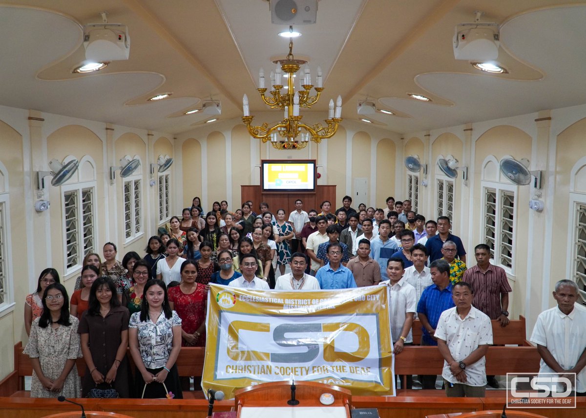 CFO_CSD's tweet image. CAGAYAN DE ORO CITY, MISAMIS ORIENTAL - The Officers of the Christian Society for the Deaf recently conducted a Sign Language seminar. This aimed to increase the brethren's awareness about the Deaf culture and inspire them to support our brethren with special needs.