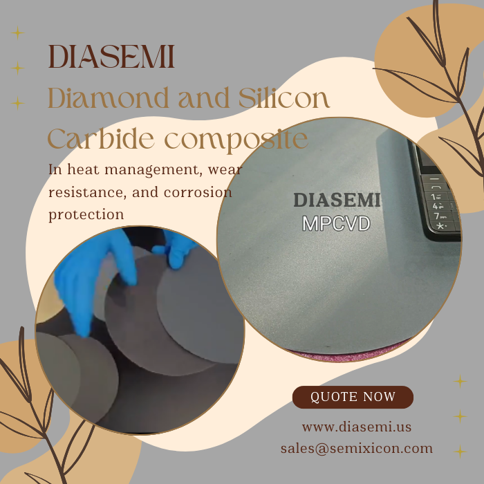 DiamondSemi's tweet photo. Introducing DIASEMI DIASIC Series:Advanced Diamond-Silicon Carbide(SiC)Composite Materials
https://t.co/uA2KnsvD67
sales@semixicon.com
#DiamondSiC #SiliconCarbide #ThermalManagement #HighWearMaterials #CorrosionResistant #CVDdiamond #AdvancedComposites #GaNcooling #DiamondSiCcomp https://t.co/hbN0l4GHy1