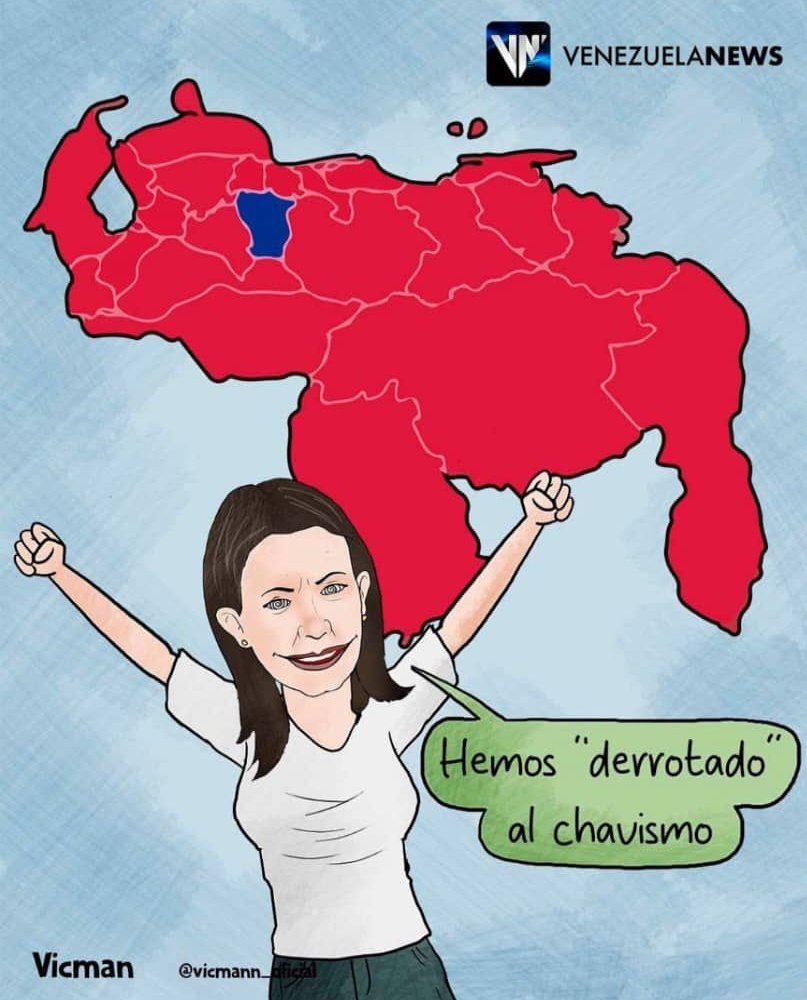 elsapodigital (@elsapodigital) on Twitter photo La inteligencia de La Sayo <a href="/MariaCorinaYA/">María Corina Machado</a> terminó siendo clave para que el chavismo haya logrado la mayor cantidad de Gobernaciones y Diputados de la historia‼️ La inteligencia de La Sayo <a href="/MariaCorinaYA/">María Corina Machado</a> terminó siendo clave para que el chavismo haya logrado la mayor cantidad de Gobernaciones y Diputados de la historia‼️