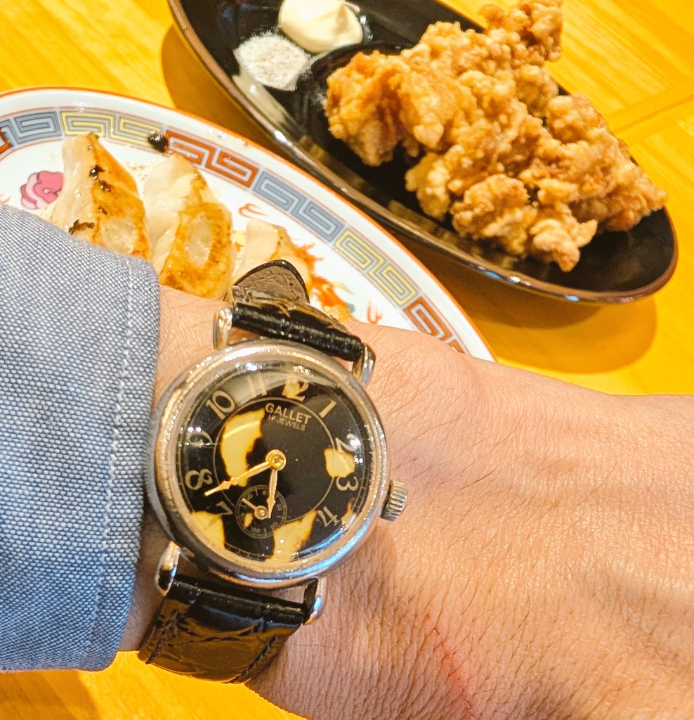 WatchL6's tweet image. #GALLET 
#ギャレット 
17JEWELS 本鼈甲
スモセコ
ヴィンテージウォッチ
ギャレット復活✨