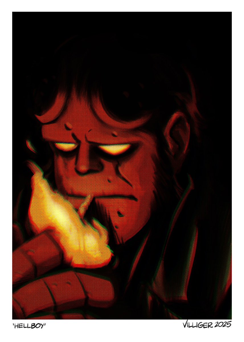 almosthomefree's tweet image. "I'll never give up on you... ever."
Hellboy Print
Leftover convention prints for sale!
Available in 5x7in and 8.5x11in. Please DM if interested!
#hellboy #comicart #print