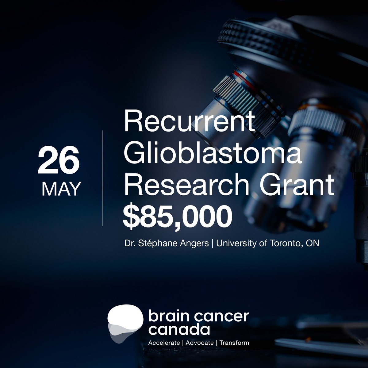 Brain Cancer Canada (@braincancercan) on Twitter photo Click the link below to learn more about the research funded: globenewswire.com/news-release/2…
<a href="/uoftmedicine/">Temerty Medicine</a> <a href="/UofT/">University of Toronto</a> <a href="/DonnellyCentre/">Donnelly Centre</a>
#BrainCancerAwarenessMonth #GreyInMay #ResearchGrant #Glioblastoma #RecurrentGlioblastoma Click the link below to learn more about the research funded: globenewswire.com/news-release/2…
<a href="/uoftmedicine/">Temerty Medicine</a> <a href="/UofT/">University of Toronto</a> <a href="/DonnellyCentre/">Donnelly Centre</a>
#BrainCancerAwarenessMonth #GreyInMay #ResearchGrant #Glioblastoma #RecurrentGlioblastoma
