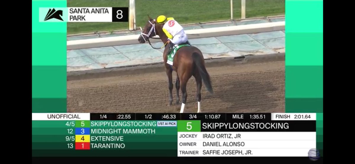 Top Line Sales (@toplinetbs) on Twitter photo Skippylongstocking wins the Hollywood Gold Cup G2 <a href="/santaanitapark/">Santa Anita Park</a> congratulations Team Saffie and owners Daniel Alonso. @iradortizin the irons. Skippy is a <a href="/OBSSales/">OBSSales</a> 2yr old grad still running and winning as a 6yr old! Over $3.7 million in winnings about tied with Copana Kicking Skippylongstocking wins the Hollywood Gold Cup G2 <a href="/santaanitapark/">Santa Anita Park</a> congratulations Team Saffie and owners Daniel Alonso. @iradortizin the irons. Skippy is a <a href="/OBSSales/">OBSSales</a> 2yr old grad still running and winning as a 6yr old! Over $3.7 million in winnings about tied with Copana Kicking