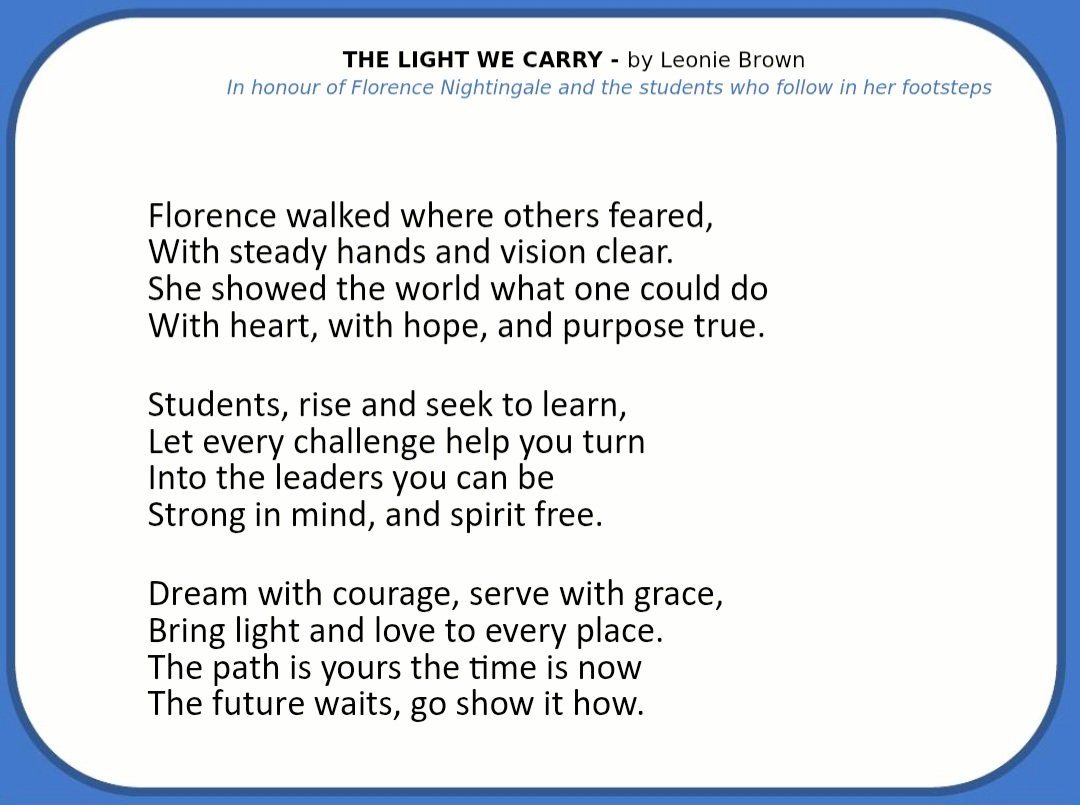 LB66762083's tweet photo. The highly requested poem from #FNFStudentsDay
@FNightingaleF https://t.co/N50QAyevKO