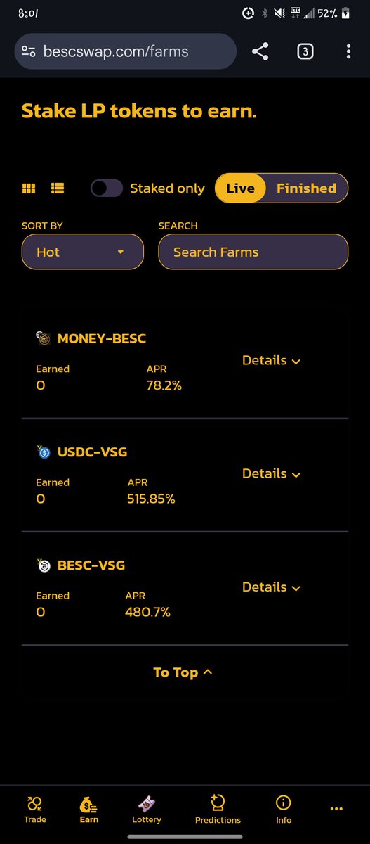BESC (@bescllc) on Twitter photo Check out these amazing APR LEVELS at $besc #besc #crypto
#VSG Check out these amazing APR LEVELS at $besc #besc #crypto
#VSG