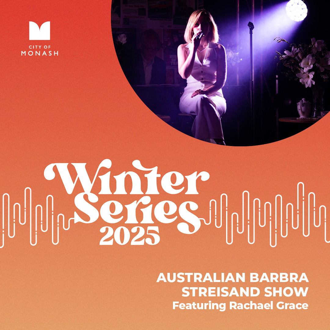 Winter Series event tickets open this week!

📢AUSTRALIAN BARBRA STREISAND SHOW Featuring Rachael Grace 
📅Friday 4 July, 7pm 
📍Clayton Theatre 
🔖Ticketed Event. $25 each. 
Bookings open Thursday 29 May at 9am. 

More info and booking details at monash.vic.gov.au/festivals