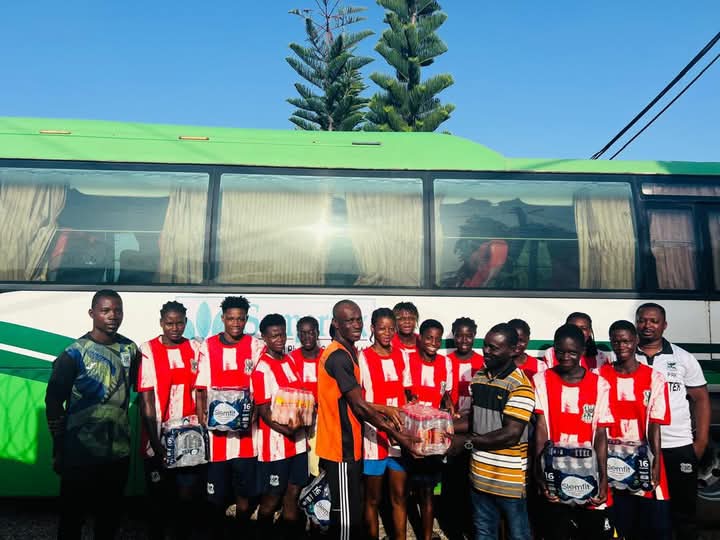 Supporters of <a href="/FcSamartex1996/">FC Samartex 2023/24 Ghana Premier League Champions</a> Ladies led by the (Citizen), Miss selina Akuba, Stephen safo and Justina Quansah has donated items to Samatex ladies to support them in the ongoing GFA Women’s middle league championship at Sanya Beraku in the Senya district. Credit #ToffMedia <a href="/Caf/">Charities Aid Foundation (CAF)</a>