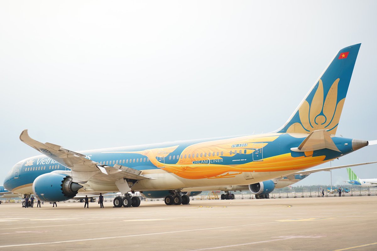 Boeing Airplanes (@boeingairplanes) on Twitter photo Itās a bird, itās a plane⦠itās both! š¦āļø <a href="/VietnamAirlines/">Vietnam Airlines</a> marks 30 years with a bold new Lįŗ”c Bird livery on the 787 #Dreamlinerāa symbol of Vietnamese tradition and global vision.
Hereās to 30 years of flight and many more to come! Itās a bird, itās a plane⦠itās both! š¦āļø <a href="/VietnamAirlines/">Vietnam Airlines</a> marks 30 years with a bold new Lįŗ”c Bird livery on the 787 #Dreamlinerāa symbol of Vietnamese tradition and global vision.
Hereās to 30 years of flight and many more to come!