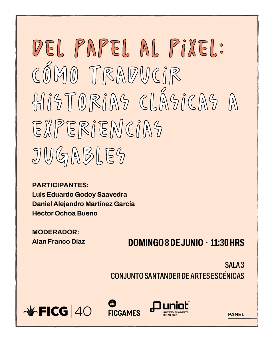 #Panel | ¿Cómo adaptar narrativas clásicas al lenguaje interactivo de los videojuegos? 🎮

Expertos en diseño narrativo y en game design discutirán cómo reinventar historias lineales para ofrecer al jugador libertad y decisiones significativas, sin perder la esencia emocional de