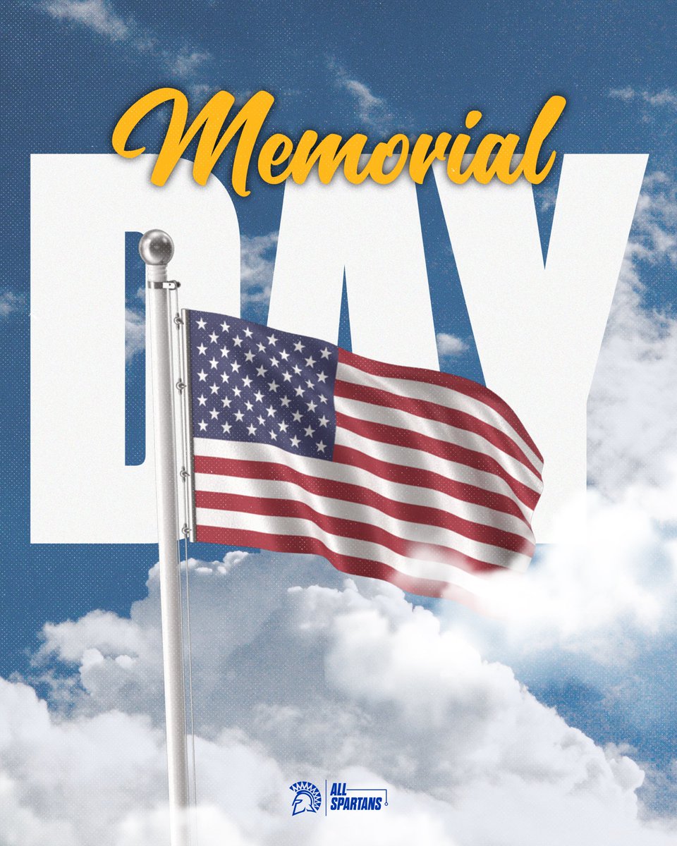 sjsuwsoc's tweet image. Remembering those who made the ultimate sacrifice. Never forgotten. Forever honored. 🇺🇸
#AllSpartans