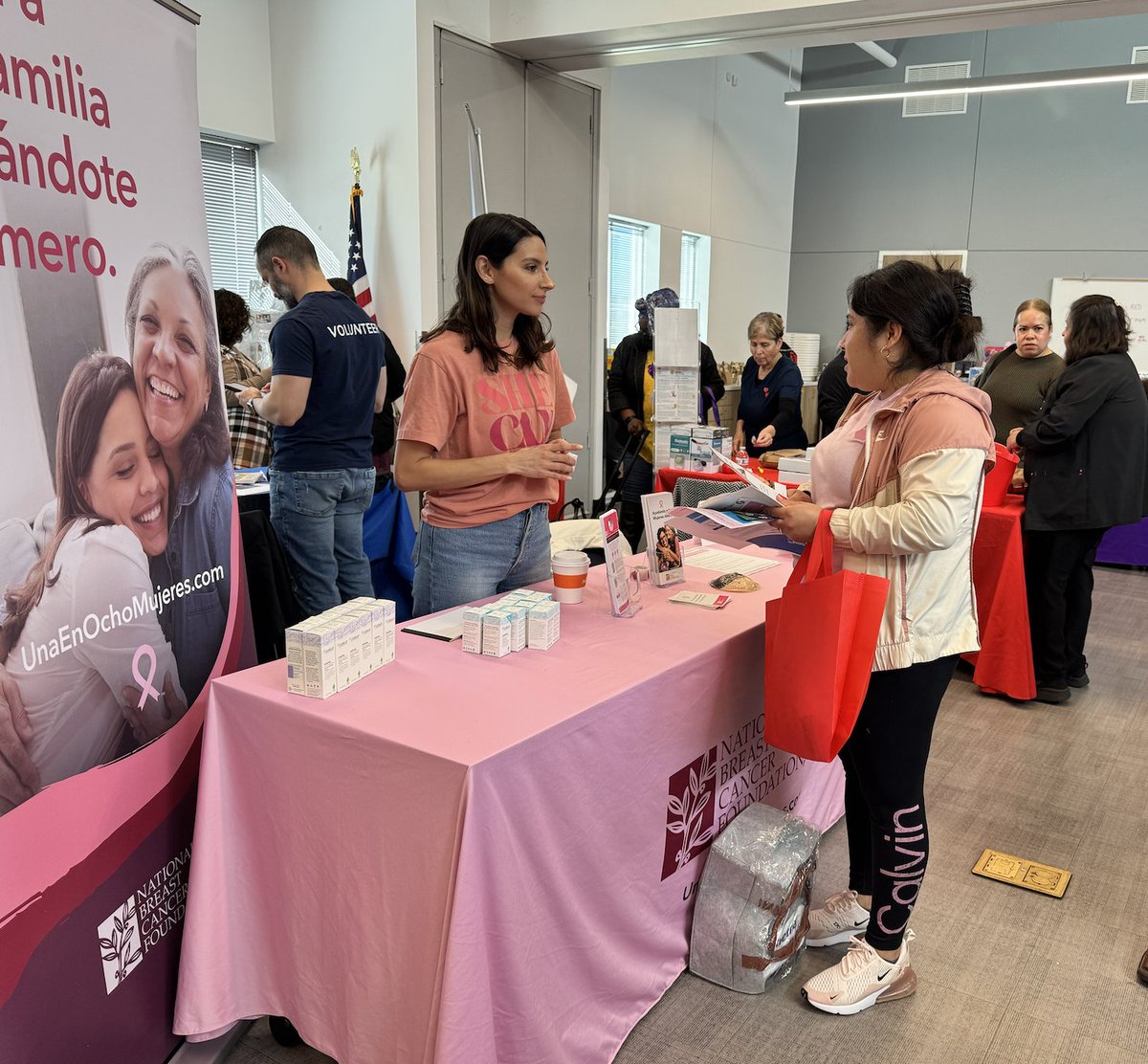 “Being at the Health Fiesta in DFW and connecting with so many Latinas was incredibly meaningful. One woman came up to our booth and thanked us— she shared that her friends had received free mammograms through NBCF’s National Mammography Program. It was such a powerful moment to