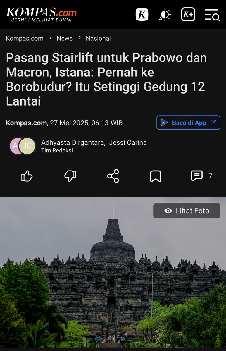 Dear Mr President <a href="/EmmanuelMacron/">Emmanuel Macron</a> , please cancel your schedule to Borobudur #saveborobudur