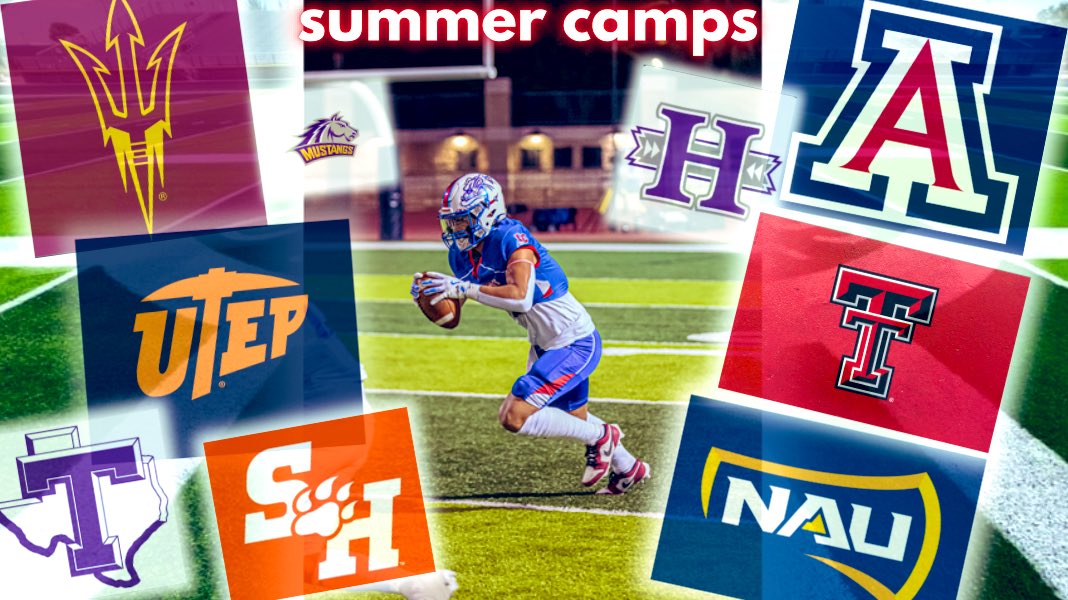 Sisco2x__'s tweet image. CAMP SEASON - here are the camps I will be attending this summer can’t wait to get out there and showcase my skill & talent and most importantly compete at a high level. Let’s do it!
@LCHSFOOTBALL @mjlopezdawgs @renetorres05 @PrepRedzoneNM @nmprepcosports @Prep1USA @FootWorkUnit