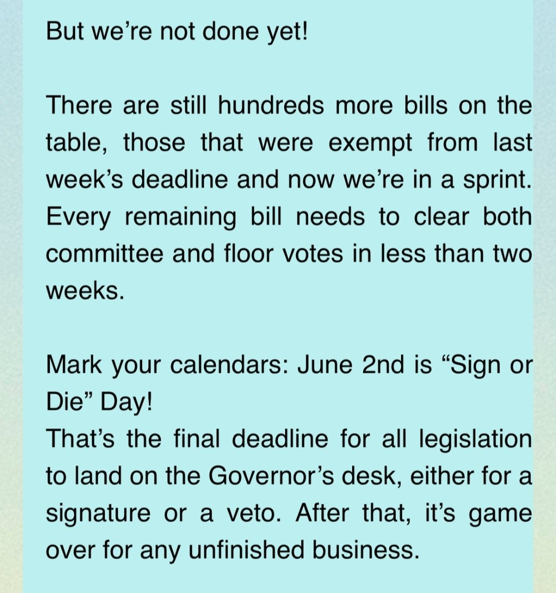 G_BAILOR's tweet image. The joy of reading a freshman's legislative newsletter... "Sign or Die" day is coming.!
I guess this is accidentally accurate. 😂
SINE DIE
Adverb | Formal
Latin: "Without a Day"
Without arranging a future date for something.
#nvleg #SineDie #OneWeek