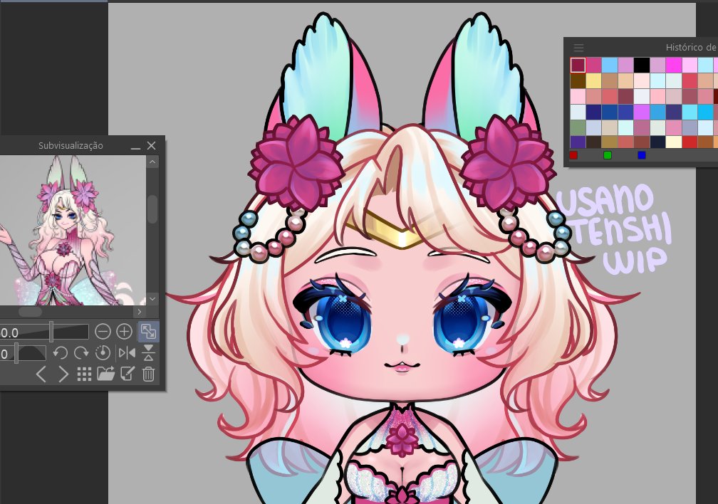 ✨ #WIP time! ✨
Here’s a sneak peek of this cute chibi VTuber I’ve been working on! 🎨💖

#Live2d #Vtuber #VGenComm