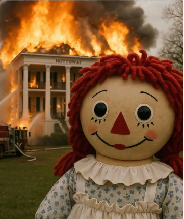 HalloweenHit's tweet photo. In a museum in Nottoway, after the doll had been found and left the museum the next day, the museum suddenly caught fire. And 11 prisoners escaped from the prison on the same day. Was it the Annabelle doll?
#annabellethedoll #thecurseddoll #2025news #paranews https://t.co/8J9DTsF3kc