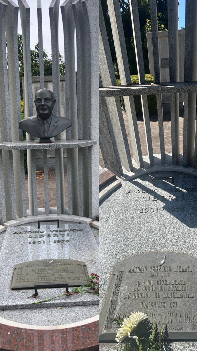 Profanación de la sepultura de nuestro Prócer D.ANTONIO V. LIBERTI. Urgente debe ocuparse la C.D.,honrando y respetando su memoria y la historia del C.A.RIVER PLATE.