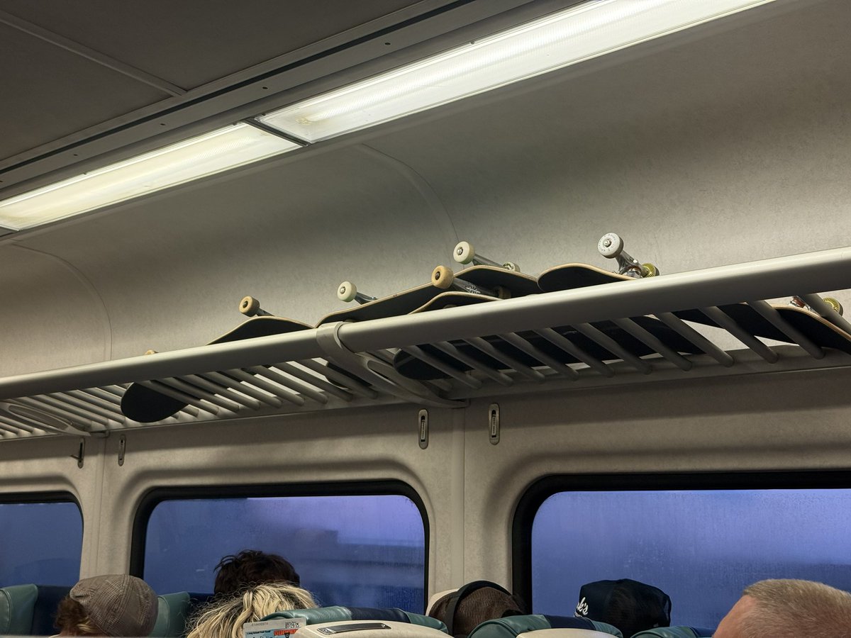 Where is <a href="/tonyhawk/">Tony Hawk</a> when you need him? Pretty sure this is my transfer to JFK at Jamaica. #LIRR #SkaterShuttle