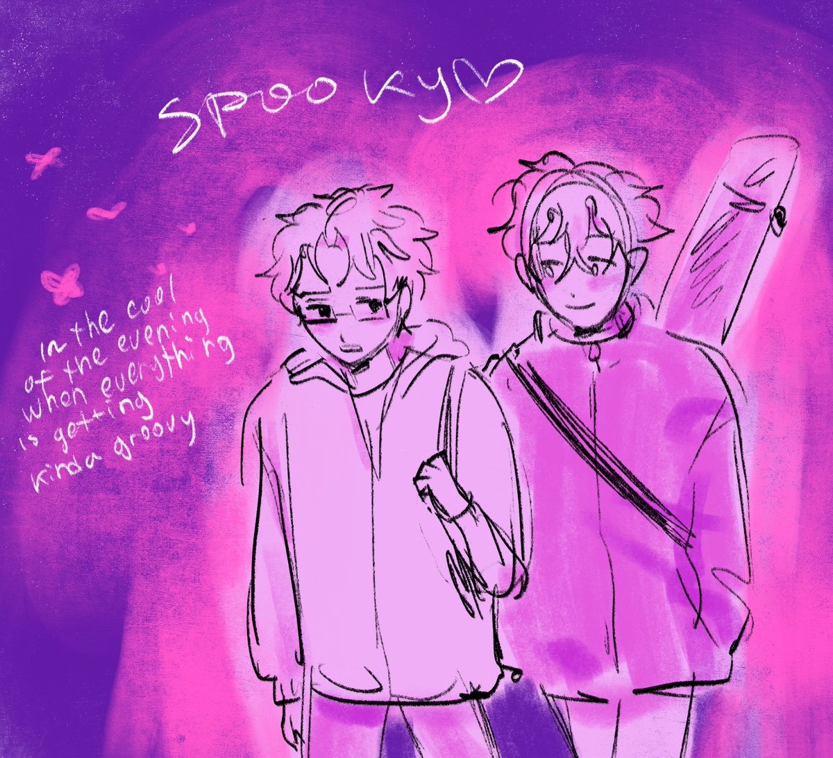 i wanna make an animatic w this song one day #terukane #jshk