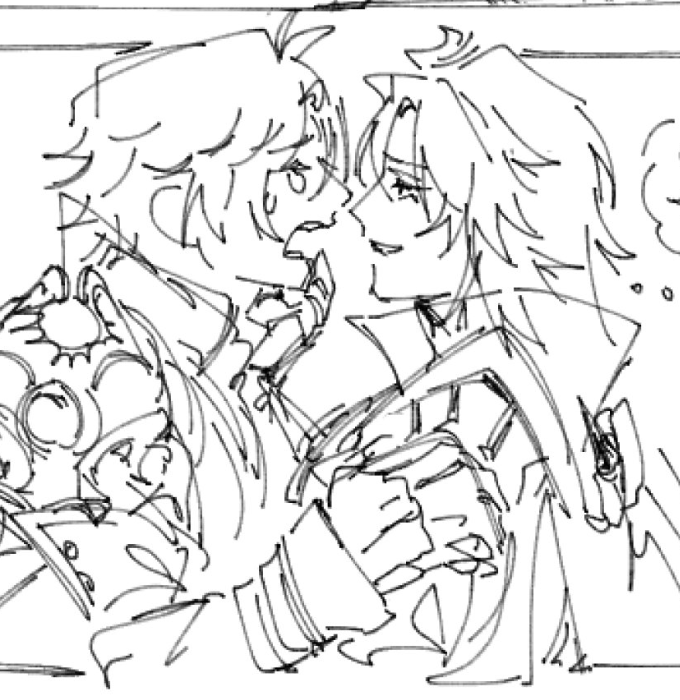 tojikunas's tweet photo. "obsessed with how u draw mydei (wife) like he's god's gift to humanity while Phainon is just. there." -> phainon grew on me like one of those exponentially growing bacteria so he looks more beautiful in my recent art but ive been married to mydei since the amphoreus trailer https://t.co/vNdLtF509g