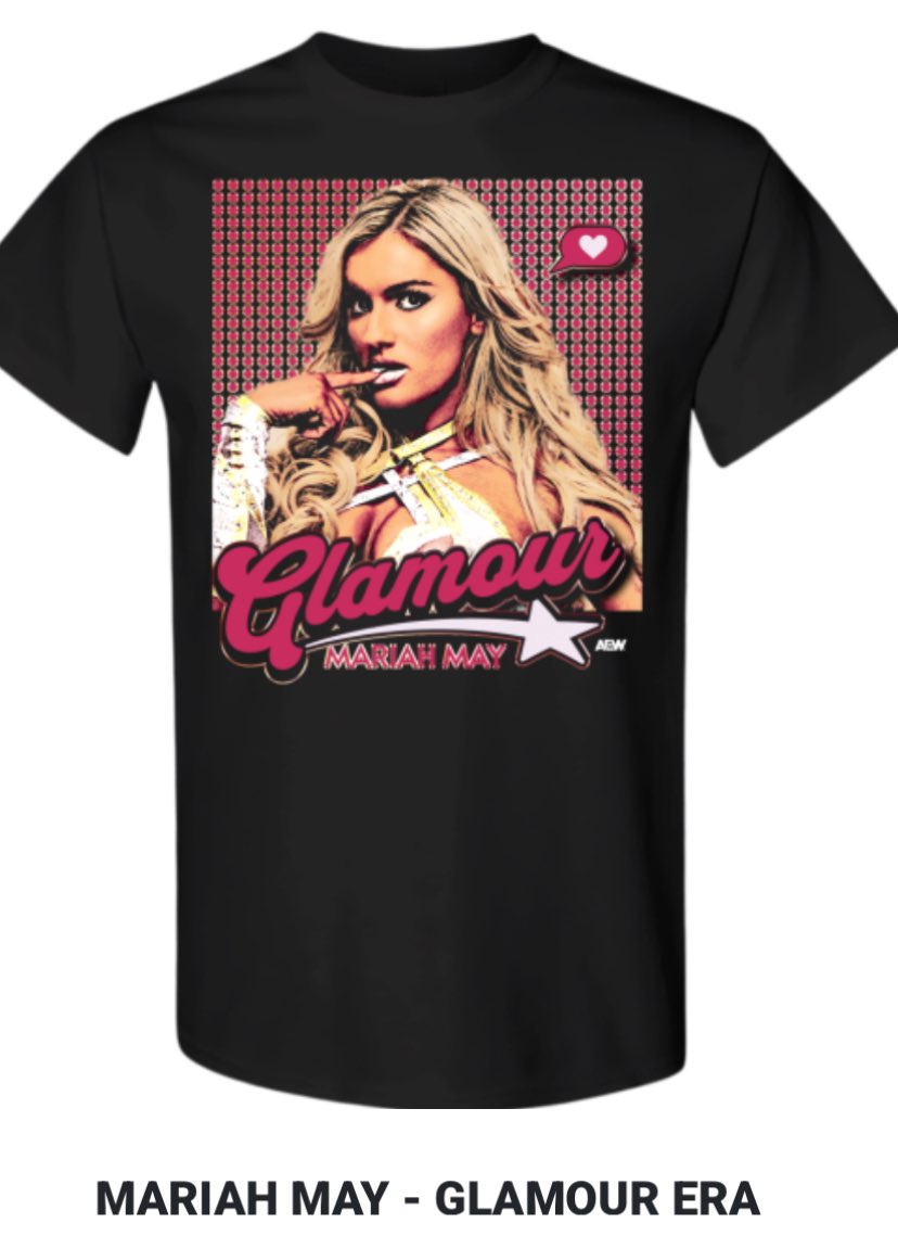 Zachthegearguy's tweet photo. I just ordered some #MariahMerch to celebrate the greatest and my favorite, better AEW women’s world champion @MariahMayx !  #MariahMaydiditbetter #aew https://t.co/PBpi2sLo6P