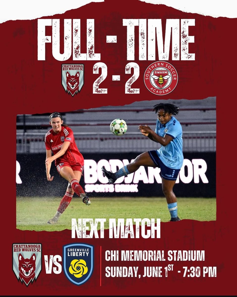 Played two games on Sunday winning a 3rd <a href="/TennesseeSoccer/">Tennessee State Soccer Association (TSSA)</a> Championship and Sunday night playing an entire <a href="/USLWLeague/">USL W League</a> game on a rain soaked field.