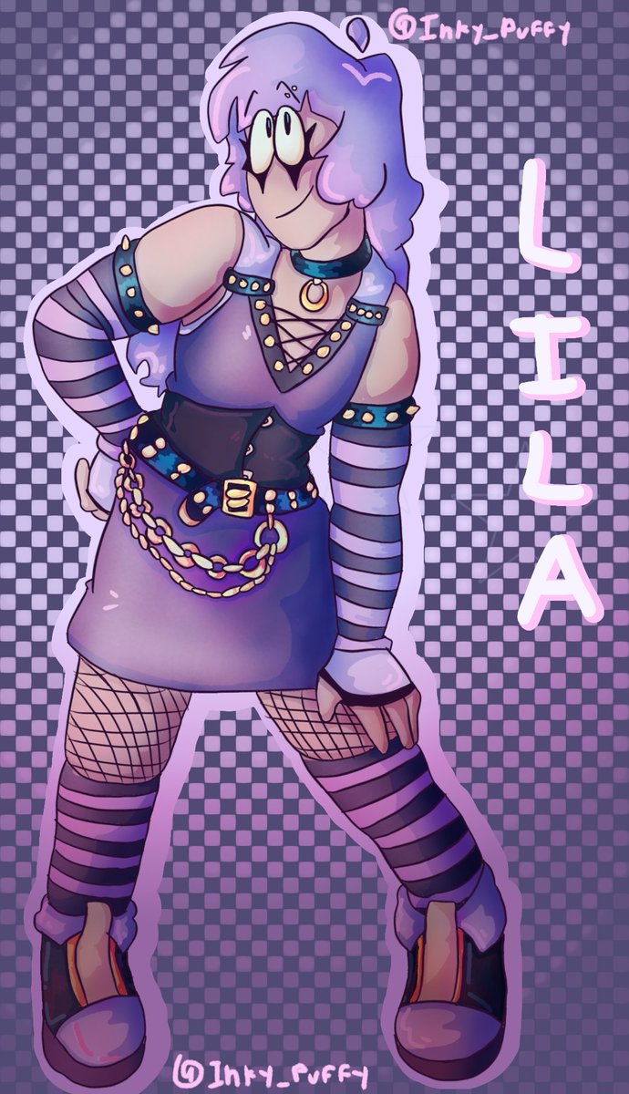 Inky_puffy's tweet image. I FINISHED MY FINALS I’ll be posting a bit more now that schools out but I’m really happy I survived (also lila in my style) #spookymonth #spookymonthlila #spookymonthfanart