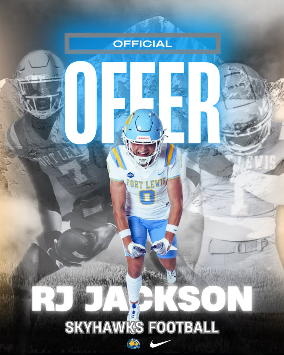 RJ Jackson (@jackson_rj5) on Twitter photo Huge thanks to <a href="/Coach_SBrown/">Spencer Brown</a> for the offer to play for the Fort Lewis Skyhawks!!
<a href="/QC_football/">Queen Creek Football</a> <a href="/TSchureman/">Travis Schureman</a> <a href="/CoachHowardQC/">Scott Howard</a> <a href="/QCHS_Athletics/">QCHSAthletics</a> <a href="/KyleMorgan_XOS/">Kyle Morgan CATAPULT Southwest Regional Scout</a> <a href="/PrepRedzoneAZ/">Prep Redzone Arizona</a> Huge thanks to <a href="/Coach_SBrown/">Spencer Brown</a> for the offer to play for the Fort Lewis Skyhawks!!
<a href="/QC_football/">Queen Creek Football</a> <a href="/TSchureman/">Travis Schureman</a> <a href="/CoachHowardQC/">Scott Howard</a> <a href="/QCHS_Athletics/">QCHSAthletics</a> <a href="/KyleMorgan_XOS/">Kyle Morgan CATAPULT Southwest Regional Scout</a> <a href="/PrepRedzoneAZ/">Prep Redzone Arizona</a>