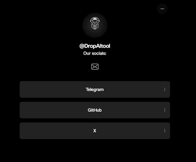 DropAItool's tweet photo. don’t forget — we’re also live on Telegram, GitHub &amp; X.
drop by, follow, fork, or just say hi 🪂 https://t.co/UjJPuZY9NS