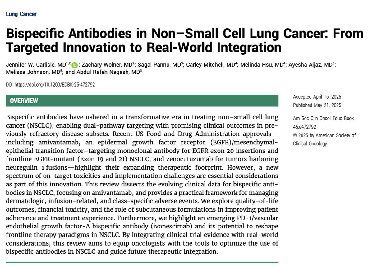 Charu Aggarwal, MD, MPH, FASCO (@charuaggarwalmd) on Twitter photo #ASCO25 <a href="/ASCO/">ASCO</a> Education Book has incredible resources in #LungCancer #LCSM
ADCs in #NSCLC
<a href="/thenasheffect/">Rafeh Naqash, MD</a> <a href="/JennyCarlisleMD/">Jennifer Carlisle</a> <a href="/mljohnsonmd/">Melissa L. Johnson</a> and others!
<a href="/OncoAlert/">OncoAlert</a> #ASCO25 <a href="/ASCO/">ASCO</a> Education Book has incredible resources in #LungCancer #LCSM
ADCs in #NSCLC
<a href="/thenasheffect/">Rafeh Naqash, MD</a> <a href="/JennyCarlisleMD/">Jennifer Carlisle</a> <a href="/mljohnsonmd/">Melissa L. Johnson</a> and others!
<a href="/OncoAlert/">OncoAlert</a>