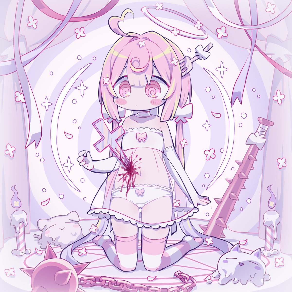 「フリーランスのイラストの仕事を3ヶ月ほどお休みしておりましたが、5月24日付けで」|まみむ🎇ハナビちゃんは遅れがち連載中のイラスト