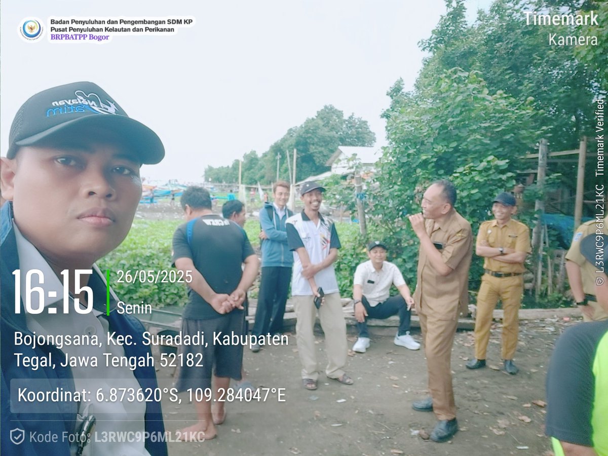 sugi_tanto's tweet photo. Senin,26/05/2025 Sugi H Luhkan Kab Tegal, Pendampingan Identifikasi Calon Lokasi Usulan Kampung Nelayan Merah Putih ds Bojongsana Kec Suradadi. @diskankabtegal @sisilaintegal #GiatLuhkanSatminkalBogor #luhlapor #suradaditegal #kdmp @brpbatpp_bogor @pusluh_bppsdm @bppsdm_kp https://t.co/8qpDtrchy9