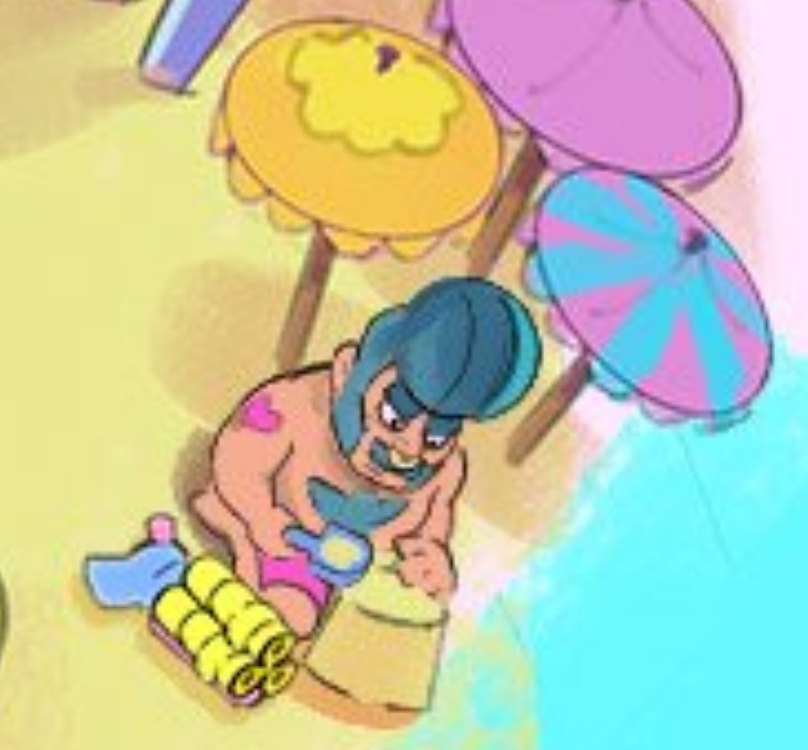 Me estas diciendo que el concepto original para la ambientación de Velocirapids park que se llamaba dinopark incluía además skins de playa para algunos brawlers incluido Bull ósea que ¡¡¡Descartaron una hermosa skin de playa para Bull!!!😤😡😱😭