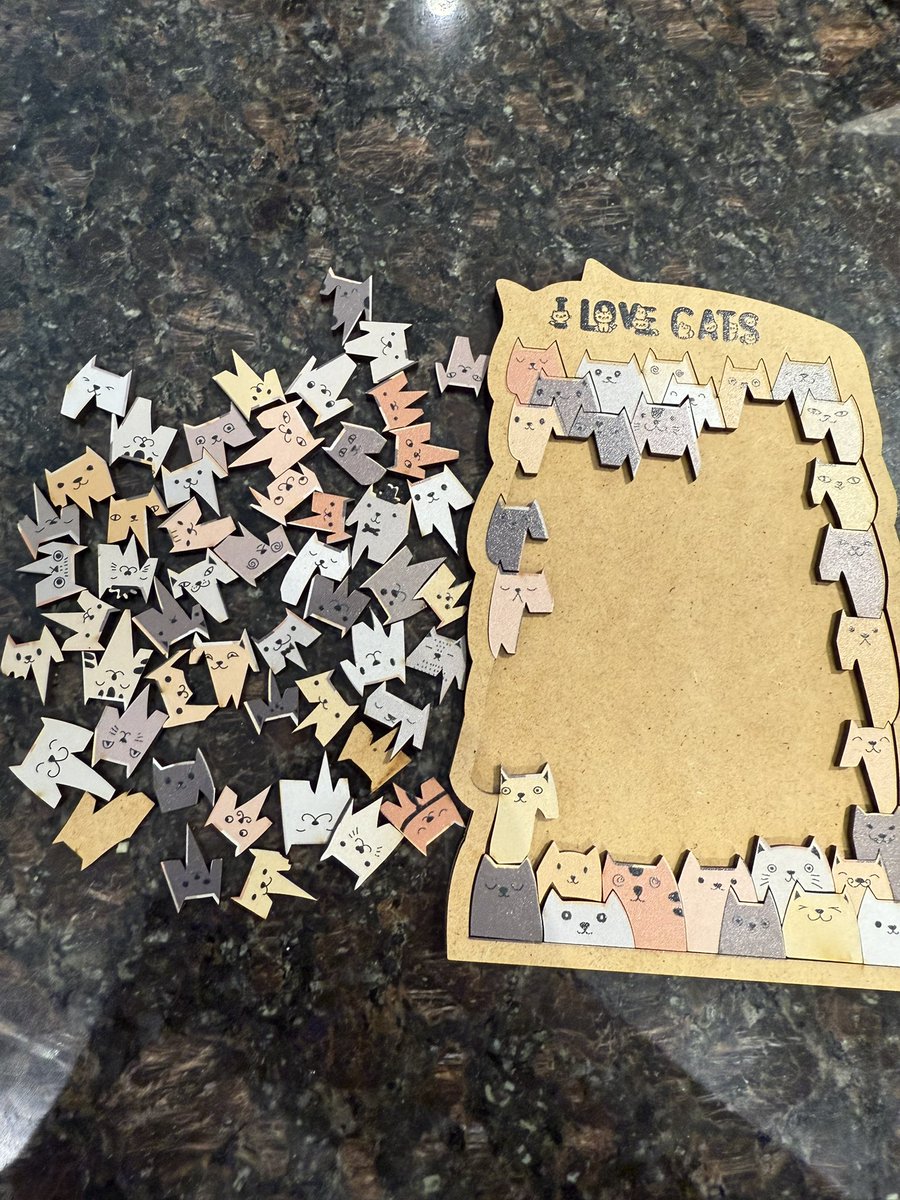 タオバオで難解なパズルを買ってしまった。ただただ、可愛い🩷