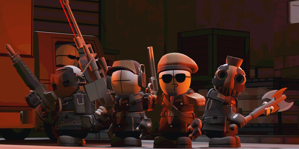 FACELIFTSTUDIO's tweet image. An assortment of defensive, hardworking craftsmen. With a pretty bad temper, too. #madnesscombat #RobloxDev