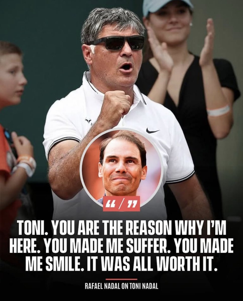 madel_suravilla's tweet photo. Toni was one of the pillars in Rafa Nadal’s journey to greatness… in Rafa’s formative yrs in tennis Toni was instrumental in reshaping &amp; molding him of what he is today.. grounded &amp; a great champion on &amp; off the court. Grande Toni &amp; Muchas Gracias.❤️

⁦@RafaelNadal⁩ 🐐👑🥇 https://t.co/Er8OrQqQnT