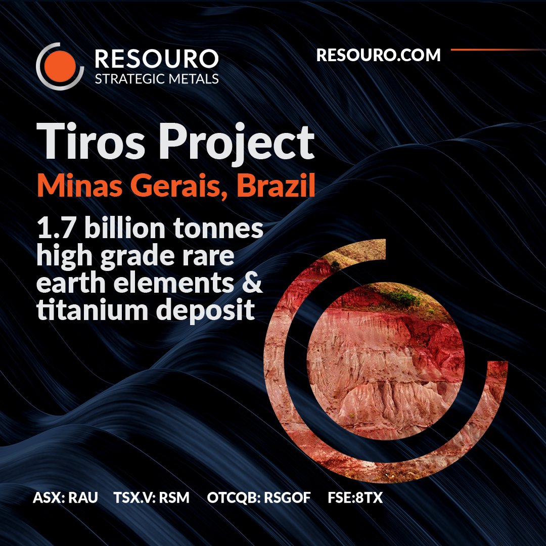 The Tiros Project hosts high-grade rare earths and ultra high-grade titanium dioxide. The project benefits from established road, rail, power, and water infrastructure, as well as direct access to deep-water ports.

Explore our project: resouro.com/tiros-project/