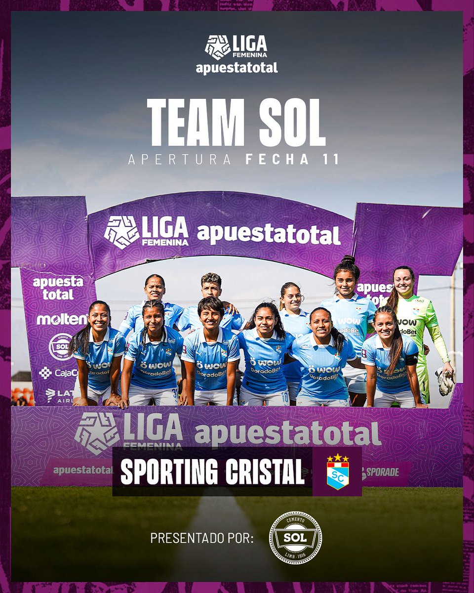 Liga Femenina ApuestaTotal (@ligafemfpf) on Twitter photo ๐๐๐ฎ๐ป๐ฑ๐ผ ๐ฒ๐น ๐ฐ๐ฒ๐น๐ฒ๐๐๐ฒ ๐๐ฒ ๐ฒ๐ป๐ฐ๐ถ๐ฒ๐ป๐ฑ๐ฒ, ๐ป๐ผ ๐ต๐ฎ๐ ๐พ๐๐ถ๐ฒฬ๐ป ๐น๐ผ ๐ฝ๐ฎ๐ฟ๐ฒ๐ฉต๐ฅ
<a href="/SCfemenino/">Sporting Cristal Femenino</a> es el Team #cementosoloficial de la Fecha 1๏ธโฃ1๏ธโฃ #LigaFemeninaApuestaTotal Apertura ๐.
#LaLigaDeLasGuerreras ๐๐๐ฎ๐ป๐ฑ๐ผ ๐ฒ๐น ๐ฐ๐ฒ๐น๐ฒ๐๐๐ฒ ๐๐ฒ ๐ฒ๐ป๐ฐ๐ถ๐ฒ๐ป๐ฑ๐ฒ, ๐ป๐ผ ๐ต๐ฎ๐ ๐พ๐๐ถ๐ฒฬ๐ป ๐น๐ผ ๐ฝ๐ฎ๐ฟ๐ฒ๐ฉต๐ฅ
<a href="/SCfemenino/">Sporting Cristal Femenino</a> es el Team #cementosoloficial de la Fecha 1๏ธโฃ1๏ธโฃ #LigaFemeninaApuestaTotal Apertura ๐.
#LaLigaDeLasGuerreras