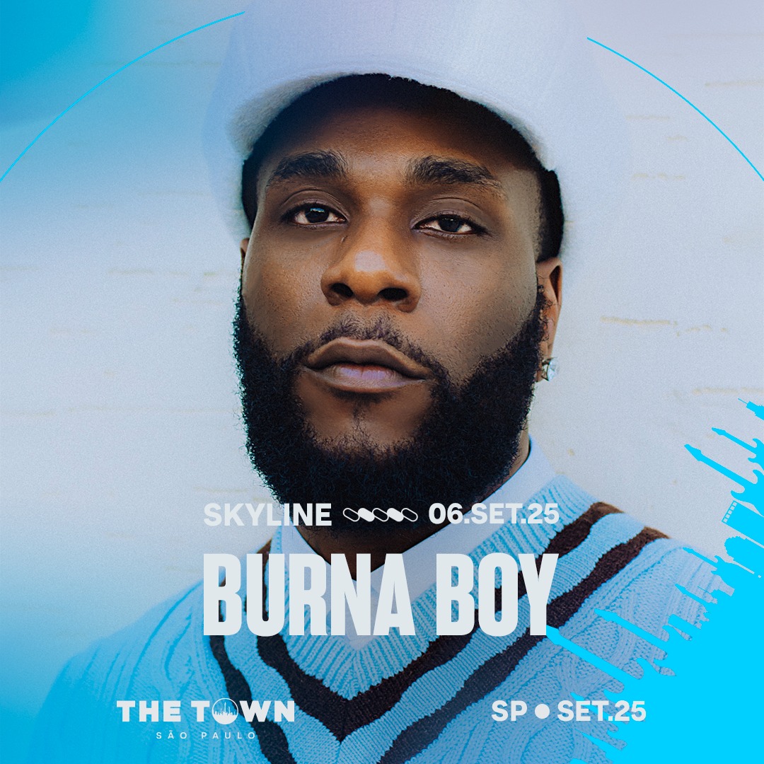 🚨 The Town anuncia Burna Boy para o dia 6 de setembro!!

Artista se apresenta no palco Skyline, mesmo palco de Travis Scott, Don Toliver e Filipe Ret.