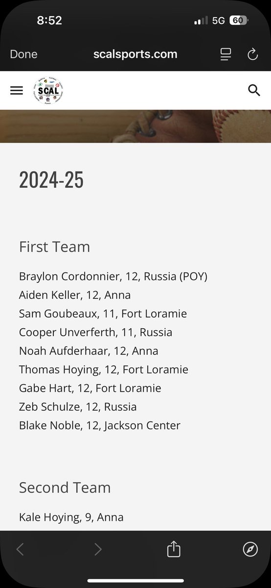 I am blessed to receive 1st team all conference in baseball.