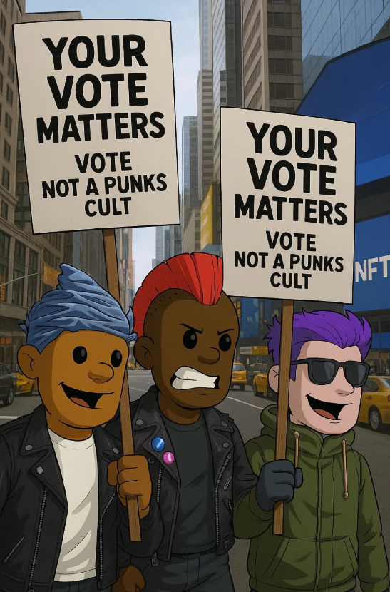 We need your help!

Vote <a href="/notapunkscult/">Not a Punks Cult 🥸</a> 

✊