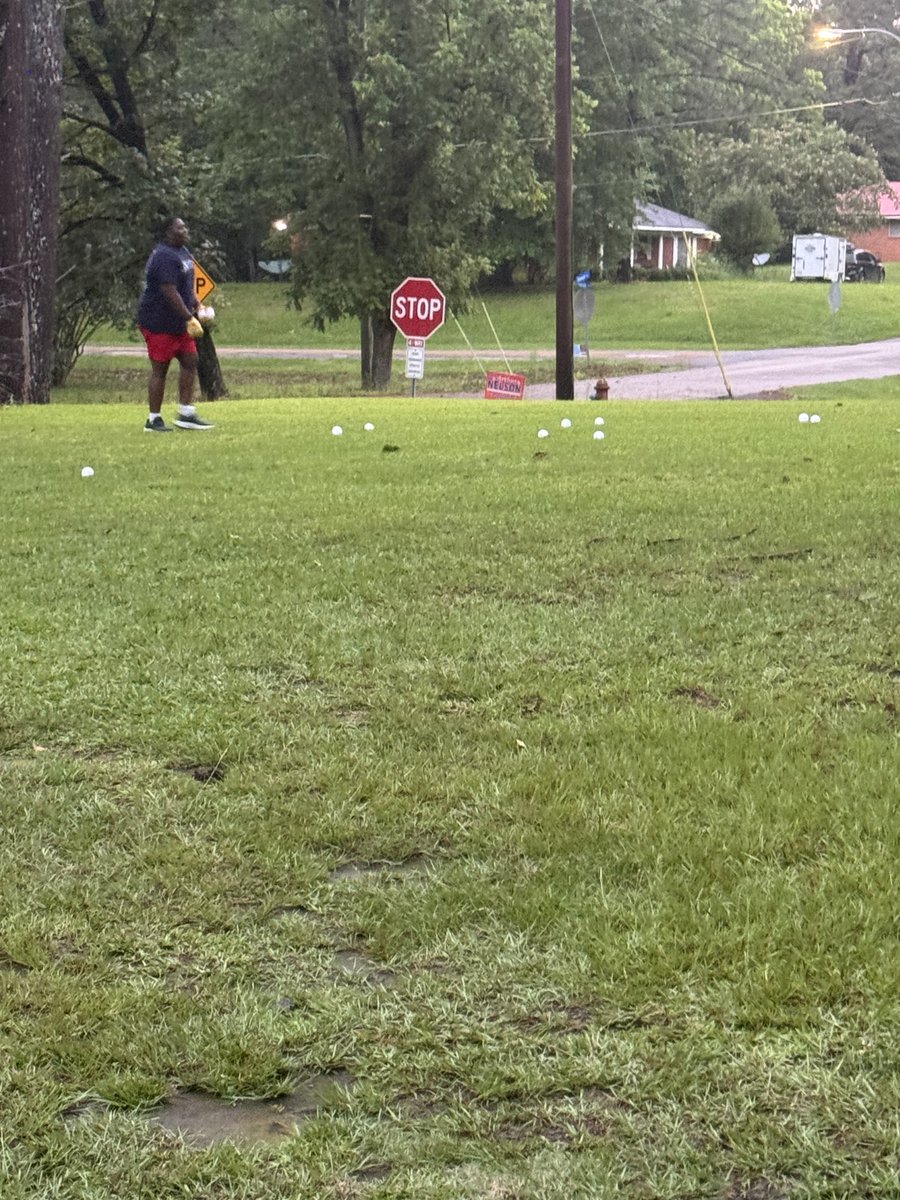 Little soft toss action today